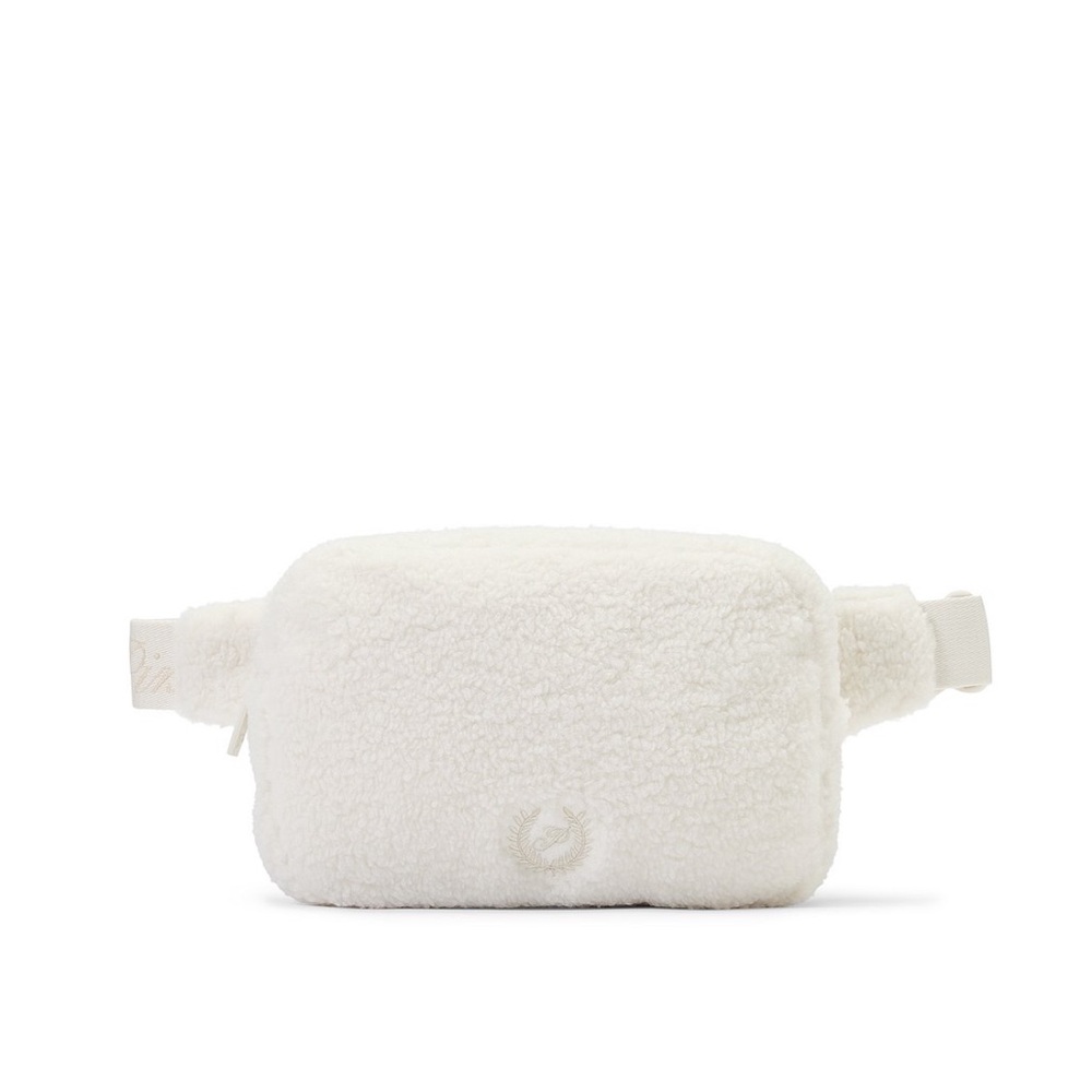VS PINK Cozy White Shell Belt Bag